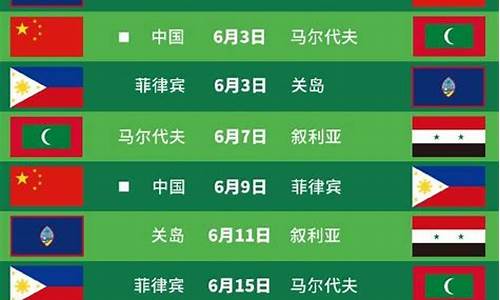 国足世预赛赛程敲定 新闻_国足世预赛赛程公