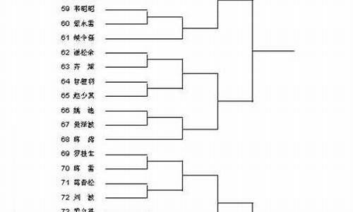 羽毛球54人淘汰对阵-羽毛球49人男单淘汰赛